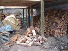 Deck firewood