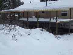 Deck snow stoppage