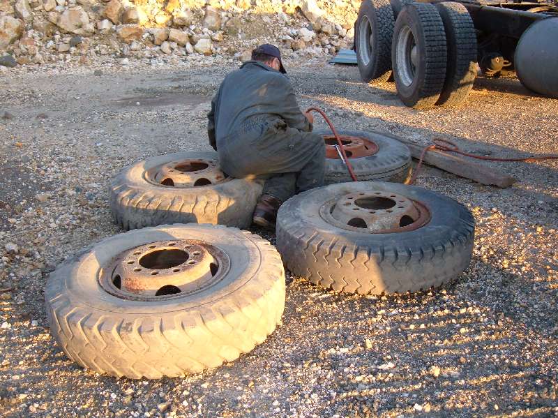 Inflating The Original Tires.