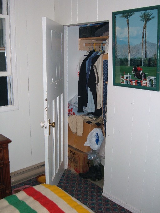 Bedroom closet.