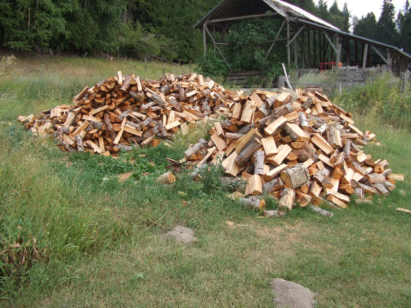 Firewood Split And Finishing Seasoning.