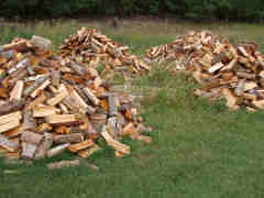 Firewood split