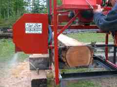 First logs sawn