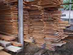 Stick snd stacked lumber