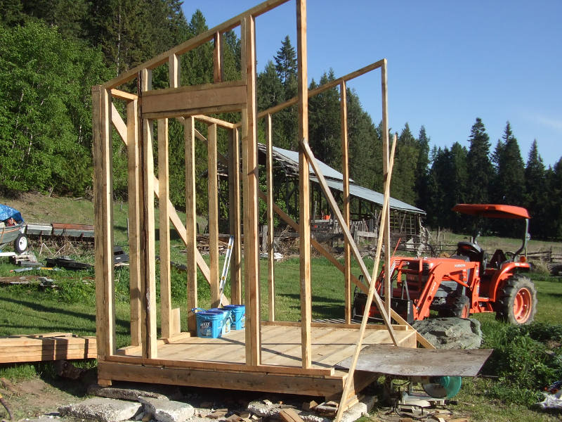 New Shed Framing.