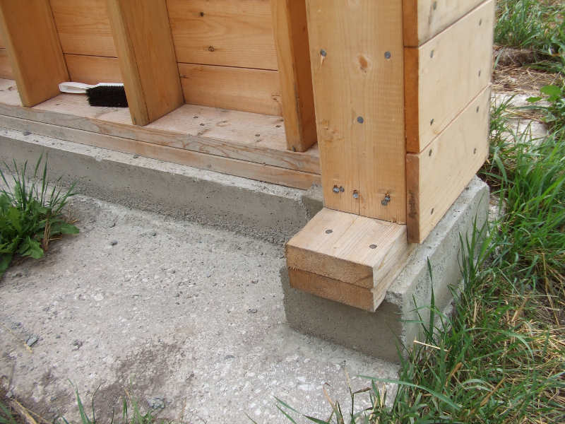Tri-Shed Concrete Foundation.