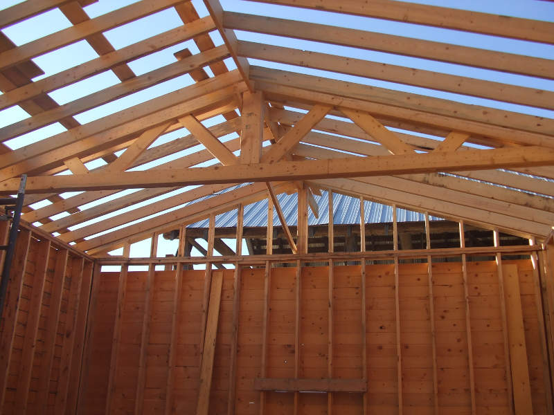 Tri-Shed Trusses.